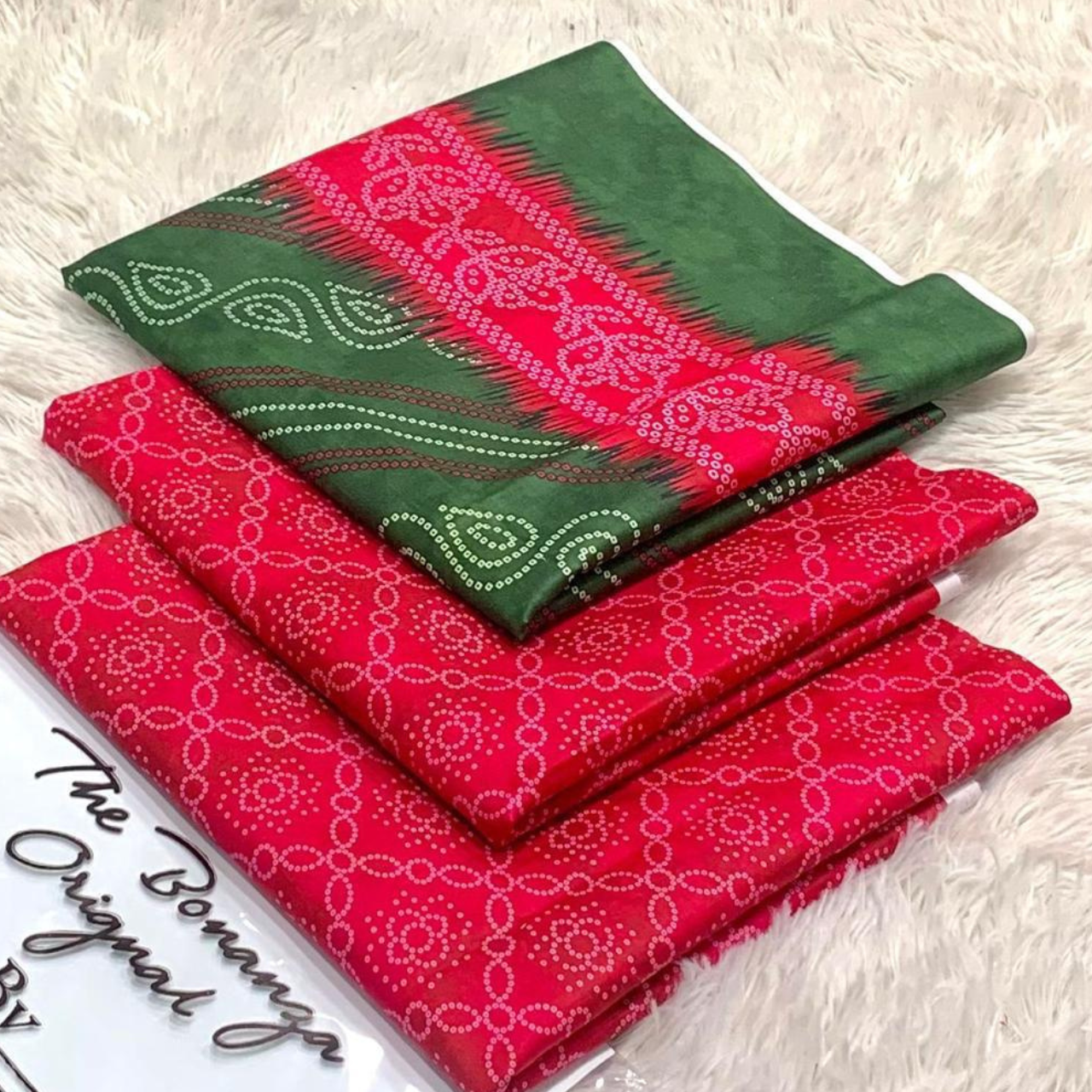 Midnight Tribal Bloom 3-Piece Unstitched Suit - Gold & Magenta