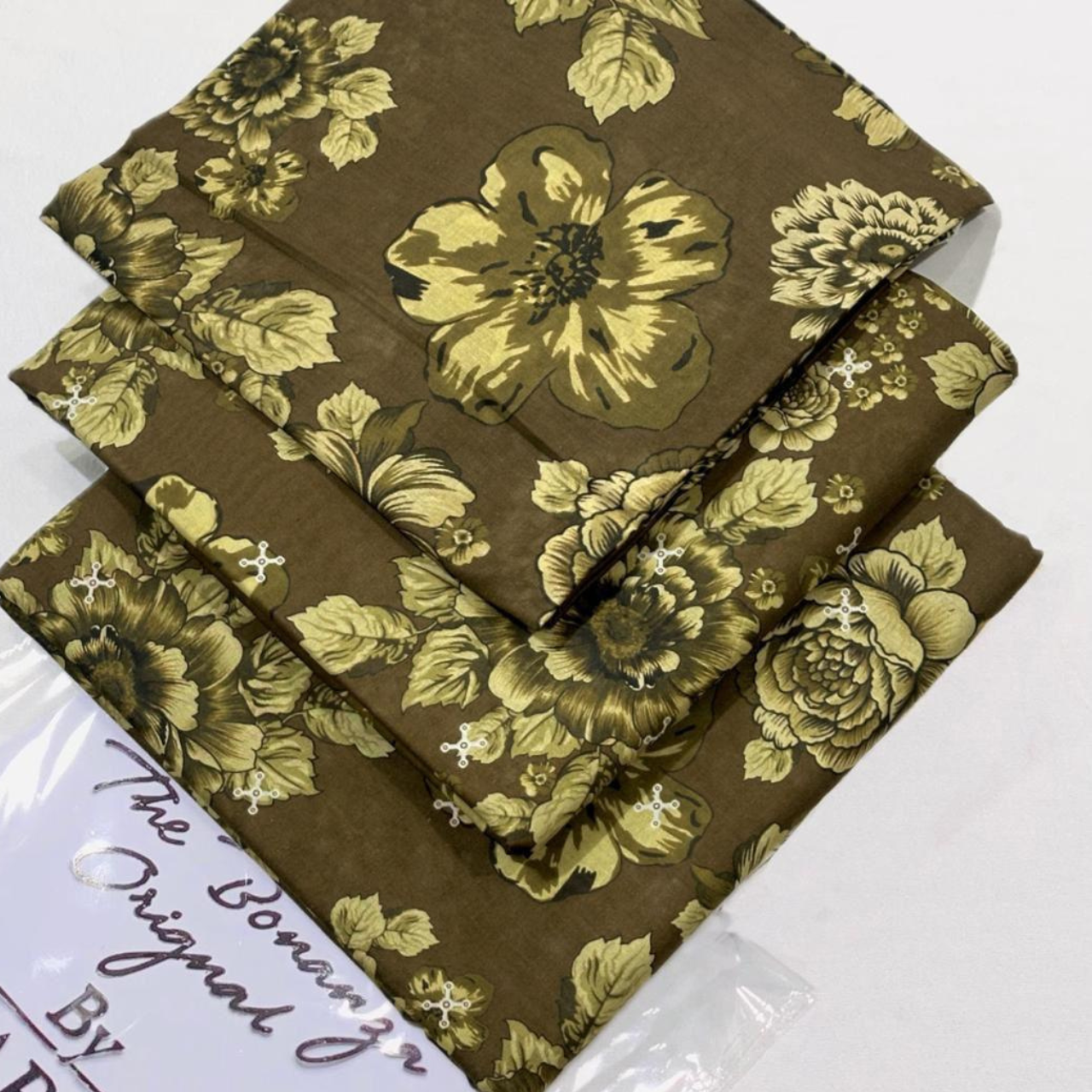 Heather Grey & Amethyst Floral 3-Piece Unstitched Suit