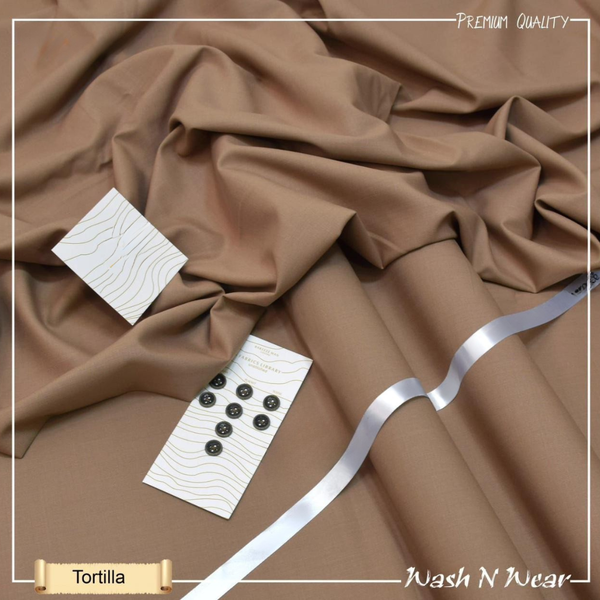Premium Tortilla Wash & Wear Fabric – Soft Neutral Elegance