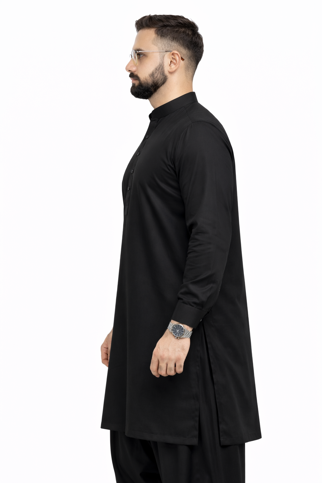 Black Unstitched Shalwar Kameez – Everyday Comfort