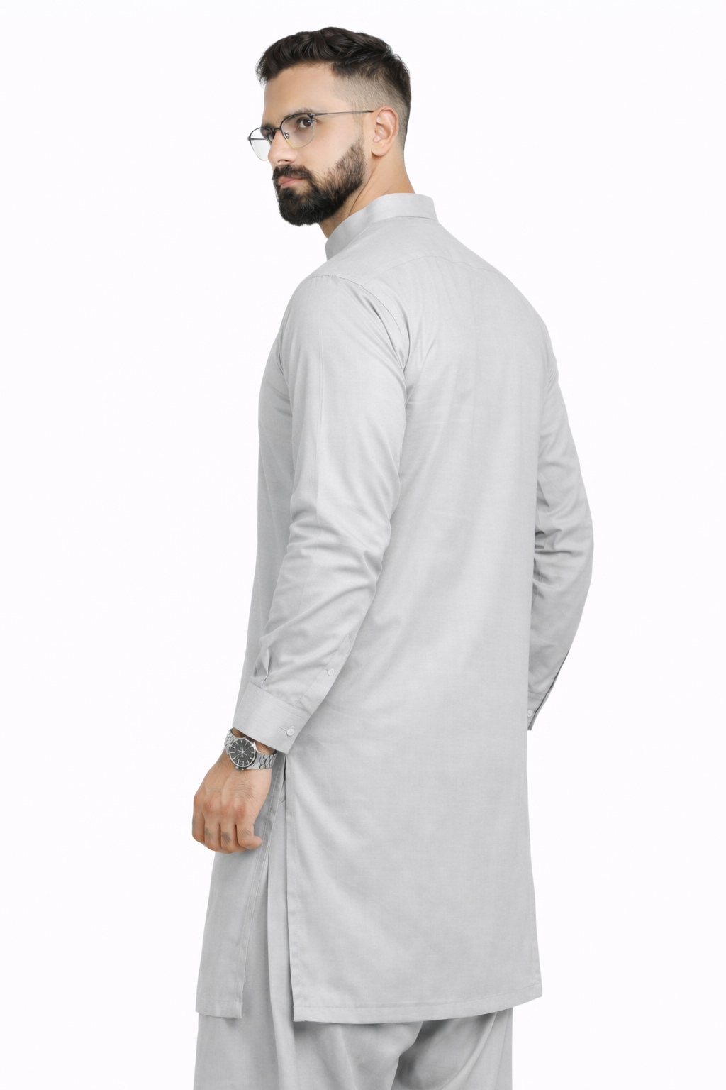 Light Dove Grey Unstitched Shalwar Kameez – Everyday Comfort