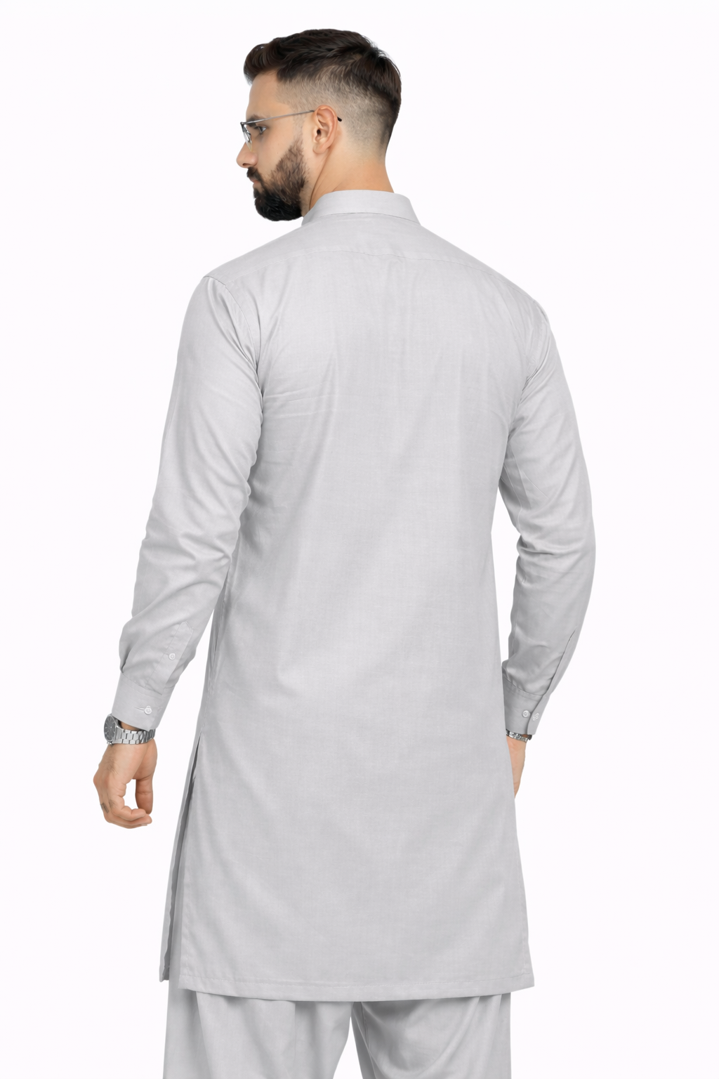 Light Dove Grey Unstitched Shalwar Kameez – Everyday Comfort