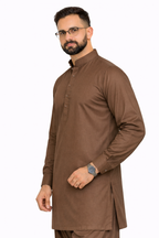 Mocha Brown Unstitched Shalwar Kameez – Everyday Comfort
