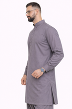Muted Lavender Grey  Unstitched Shalwar Kameez – Everyday Comfort