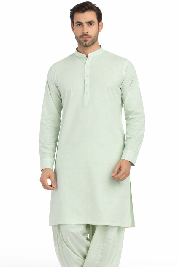 Mint Green Unstitched Shalwar Kameez – Everyday Comfort