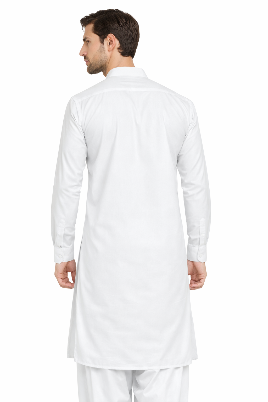 Pearl White Unstitched Shalwar Kameez – Everyday Comfort