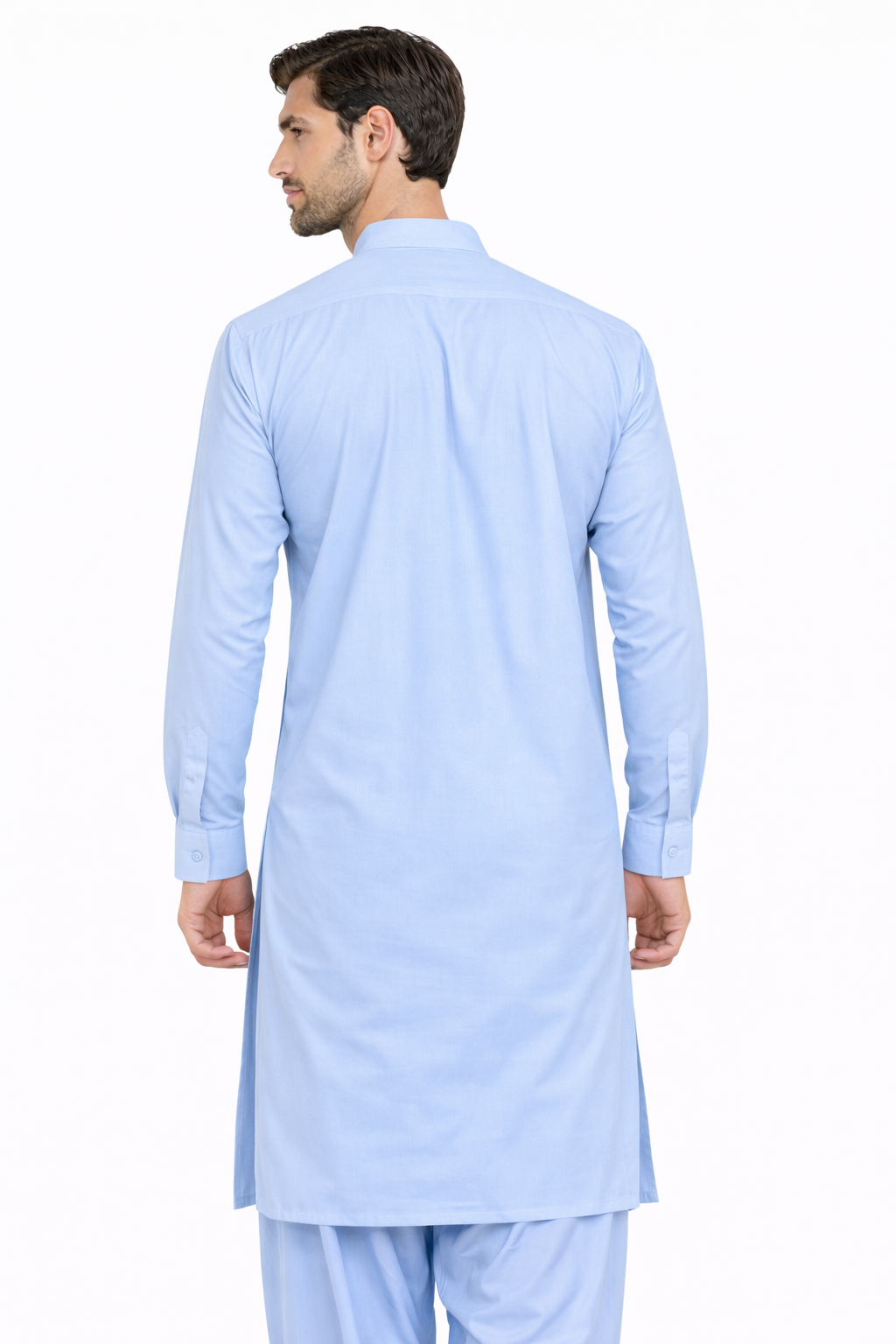 Sky Blue Unstitched Shalwar Kameez – Everyday Comfort