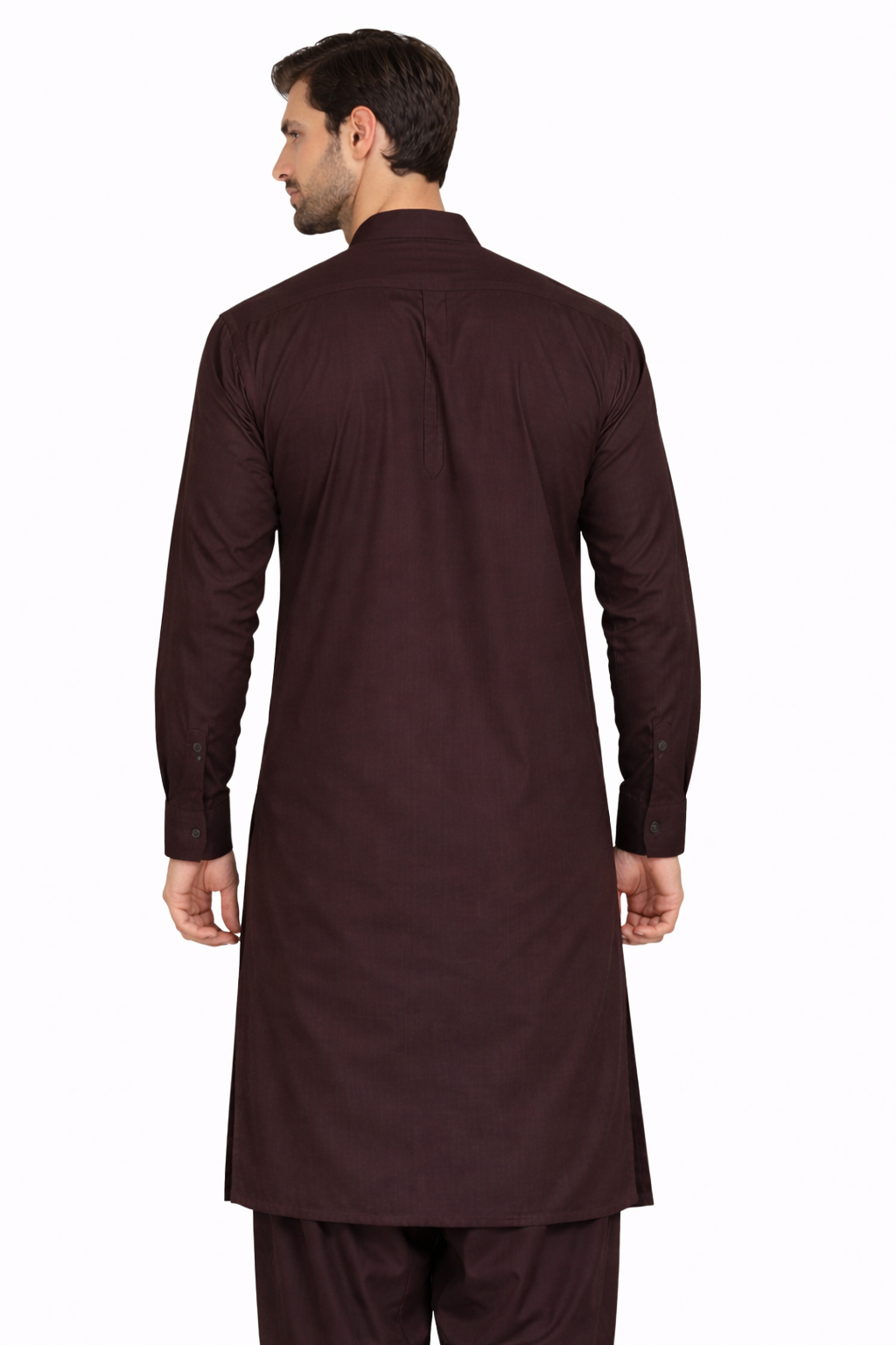 Dark Brown Unstitched Shalwar Kameez – Everyday Comfort
