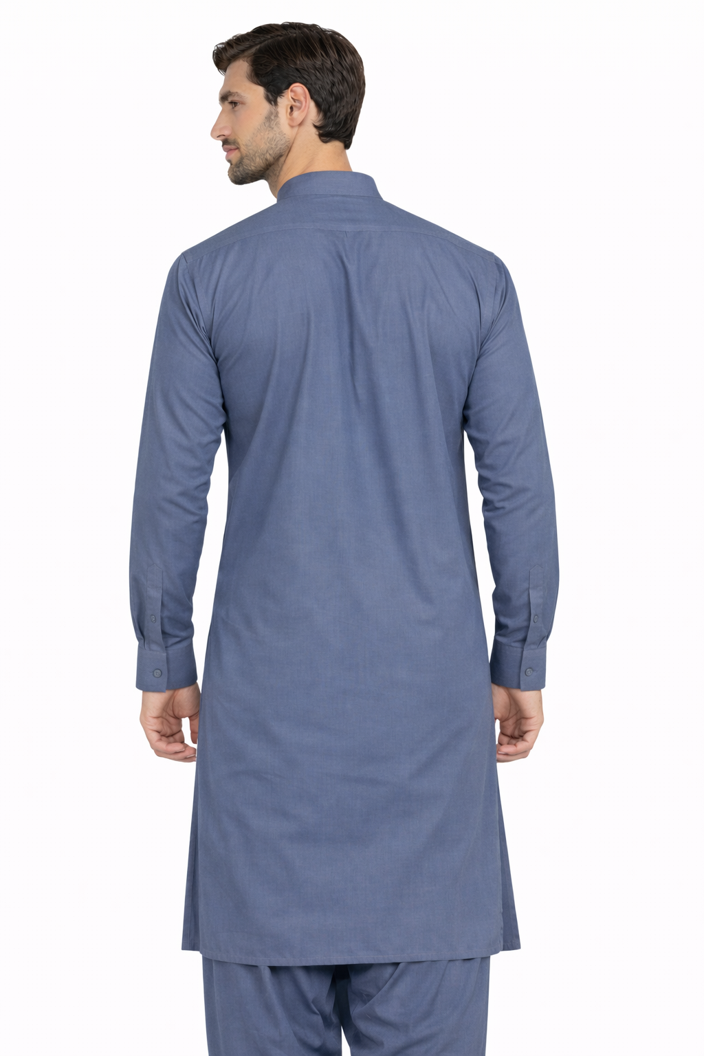 Grayish Blue Unstitched Shalwar Kameez – Everyday Comfort