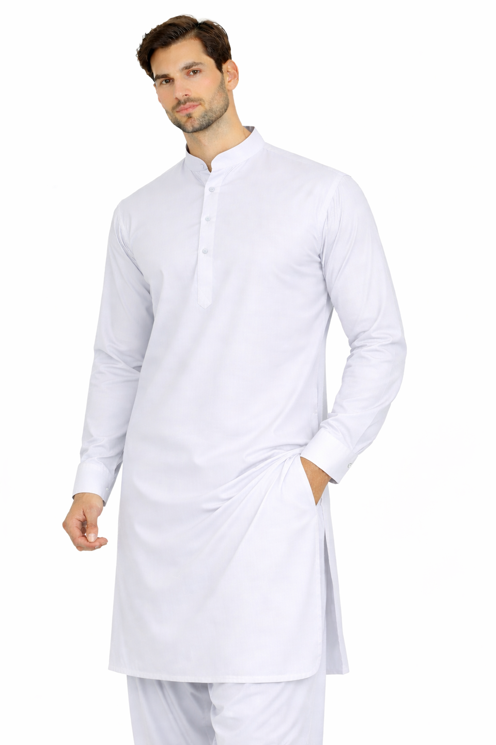 White Unstitched Shalwar Kameez – Everyday Comfort