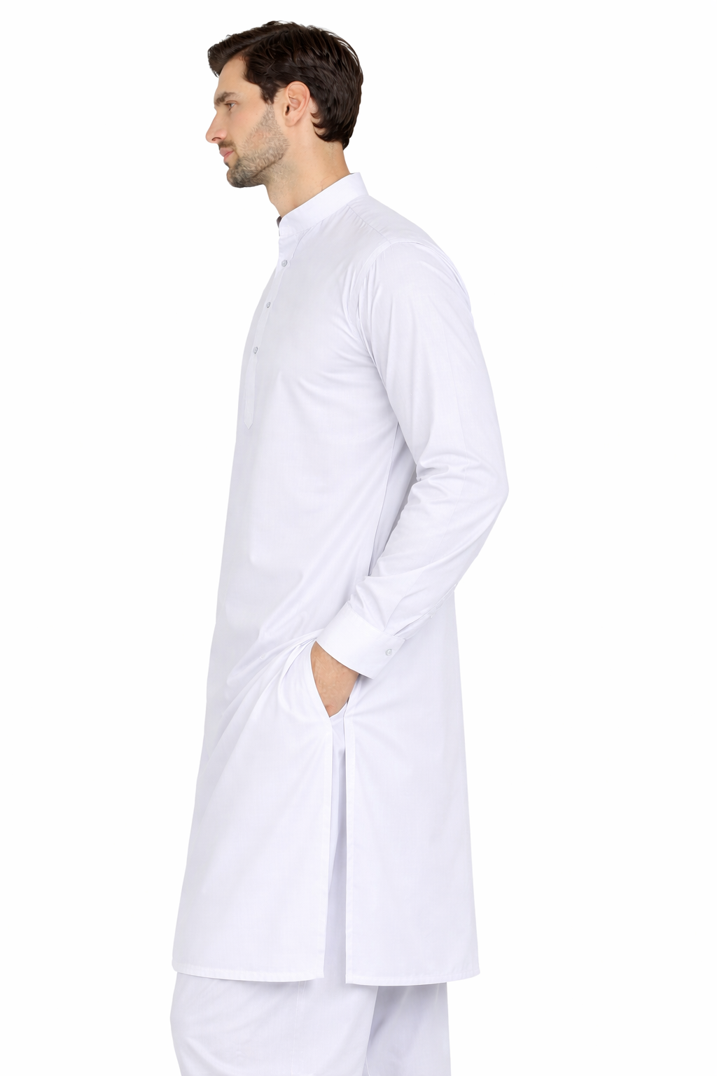 White Unstitched Shalwar Kameez – Everyday Comfort