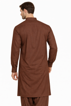 Tortilla Brown Unstitched Shalwar Kameez – Everyday Comfort