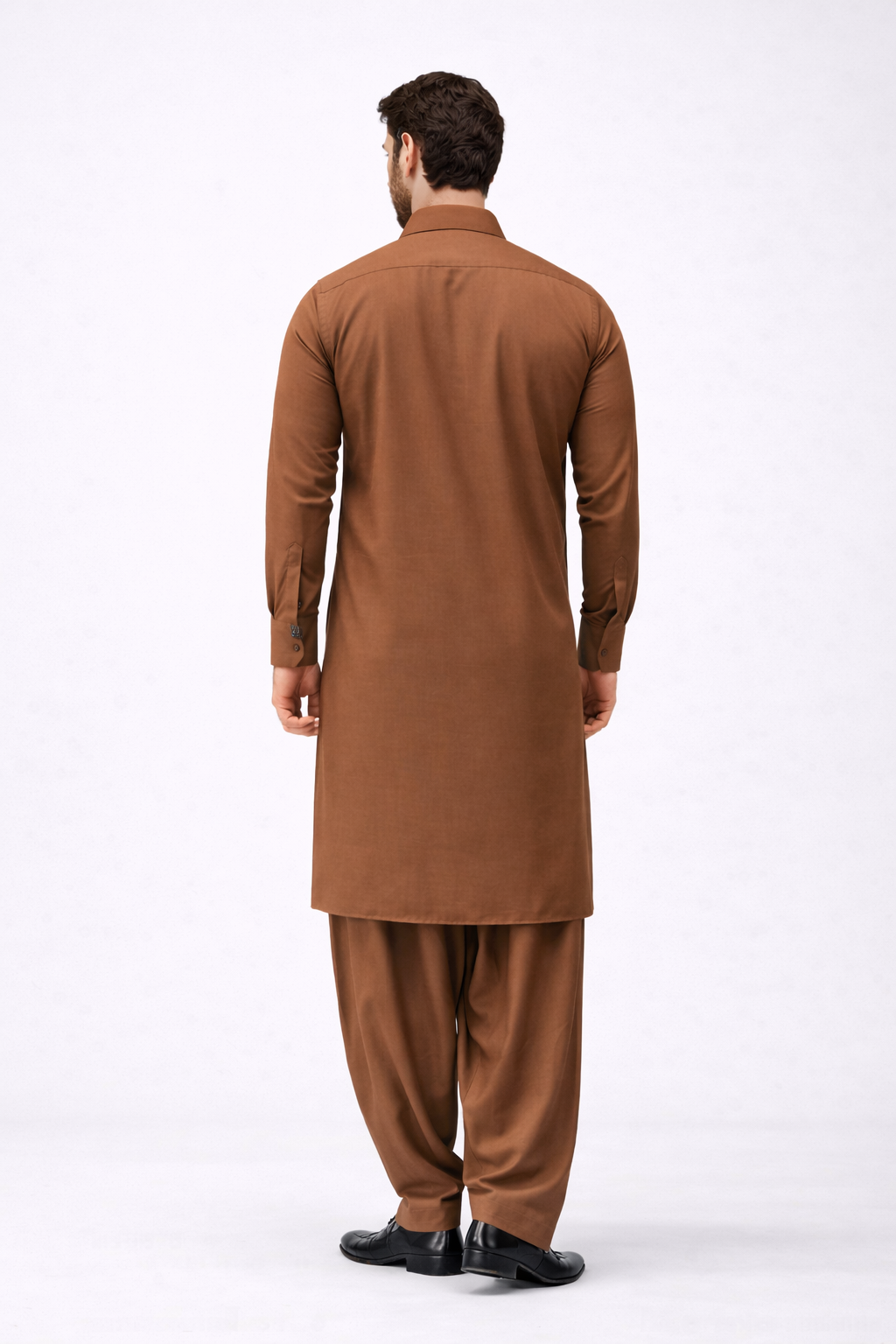 Cedar Brown Unstitched Shalwar Kameez – Everyday Comfort