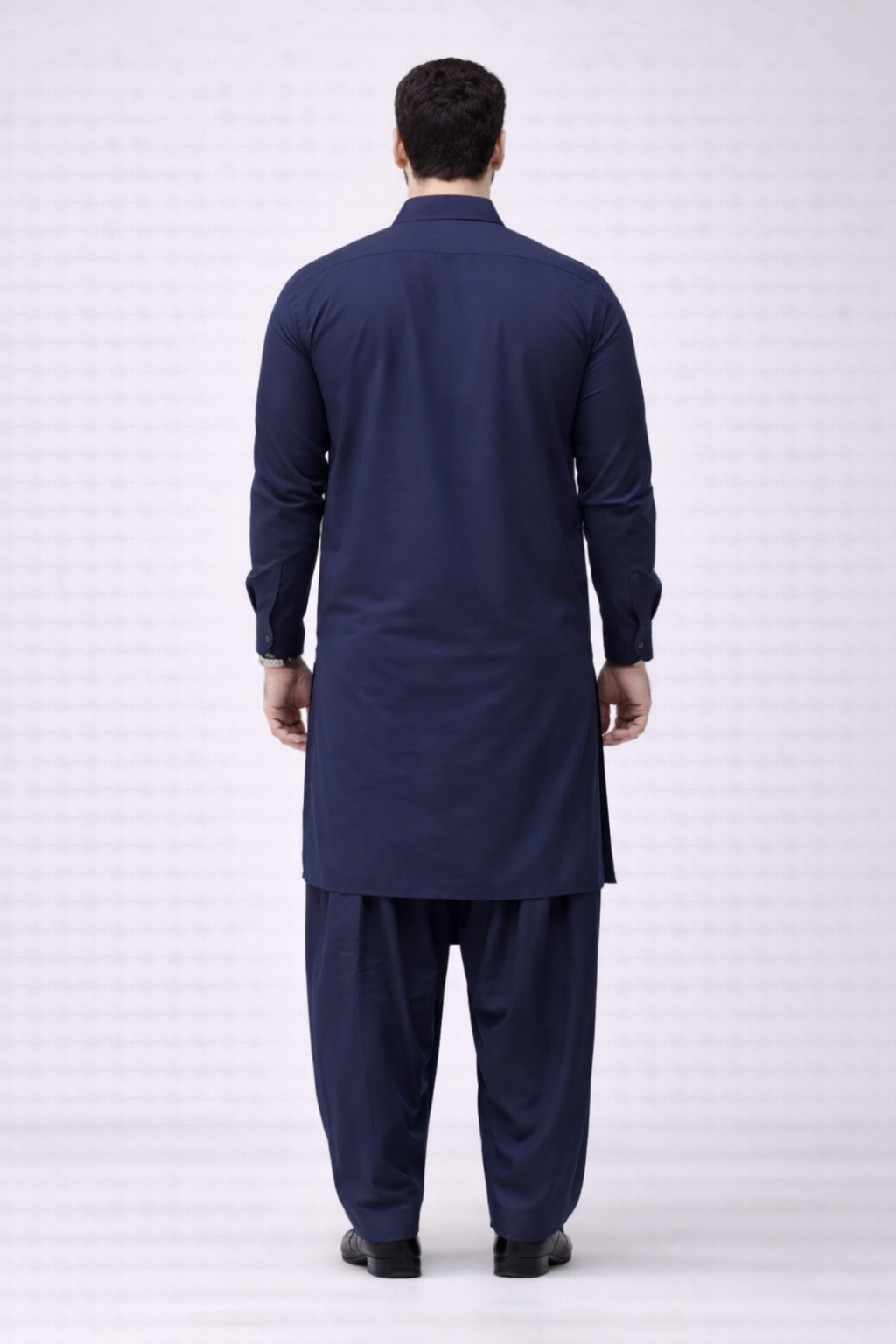Navy Blue Unstitched Shalwar Kameez – Everyday Comfort