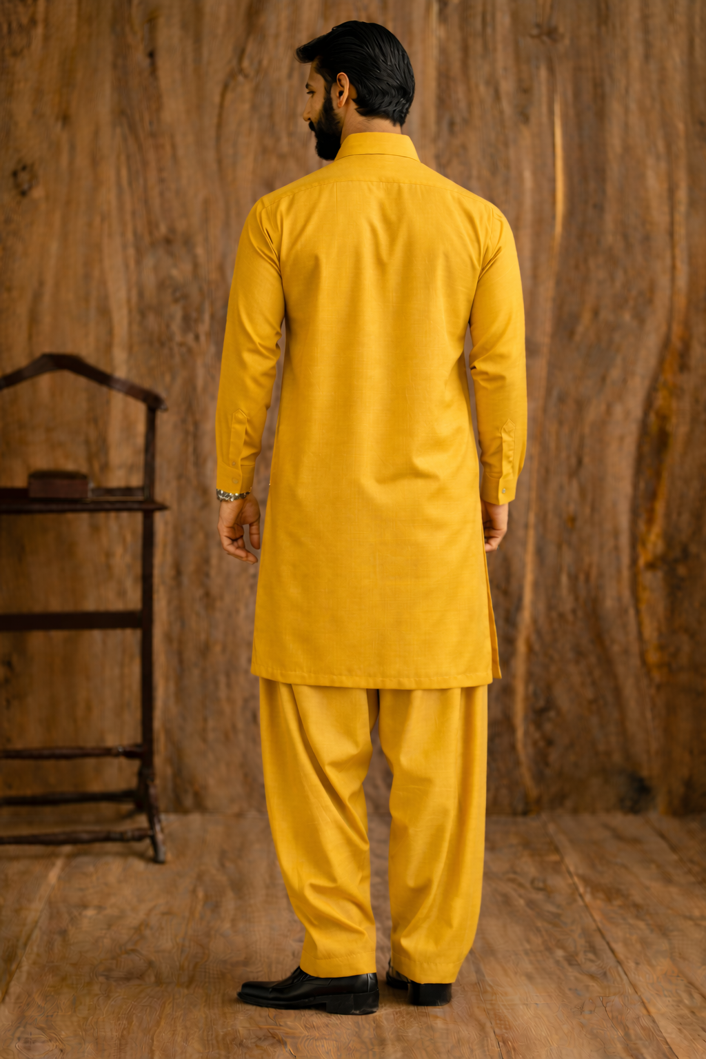 Mustard Yellow Boski Unstitched Shalwar Kameez – Everyday Comfort