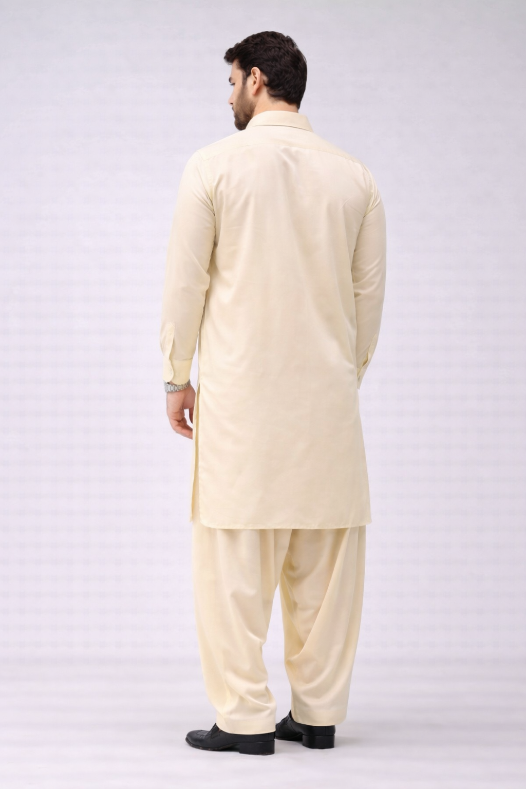 Cream Unstitched Shalwar Kameez – Everyday Comfort