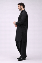 Black Unstitched Shalwar Kameez– Everyday Comfort