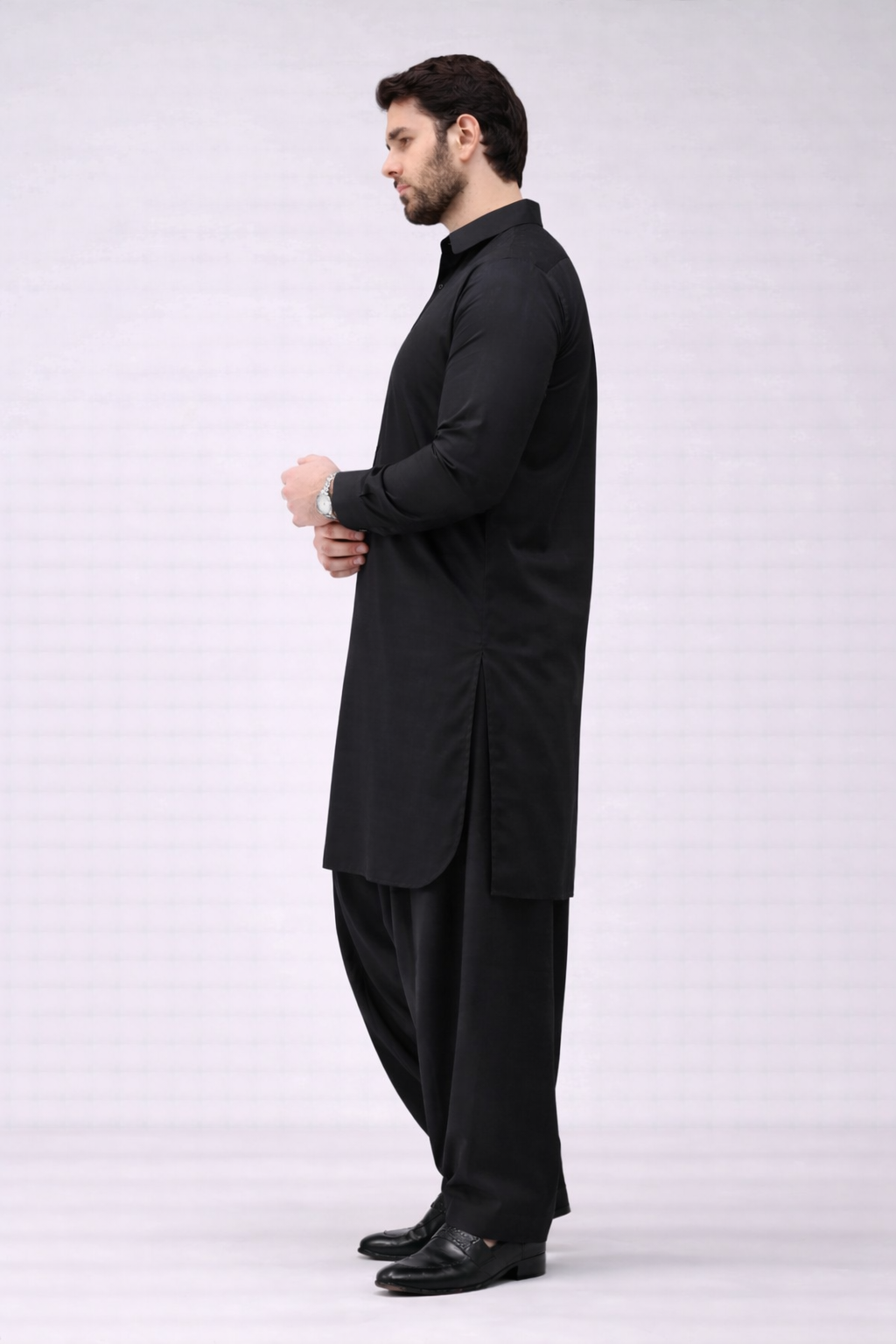 Black Unstitched Shalwar Kameez– Everyday Comfort