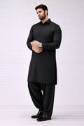 Black Unstitched Shalwar Kameez– Everyday Comfort