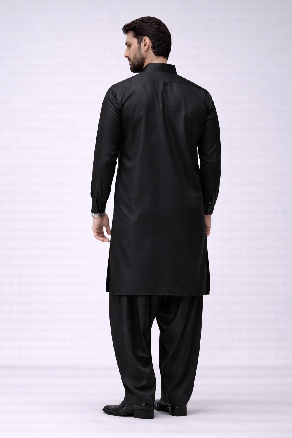 Black Boski Unstitched Shalwar Kameez – Everyday Comfort