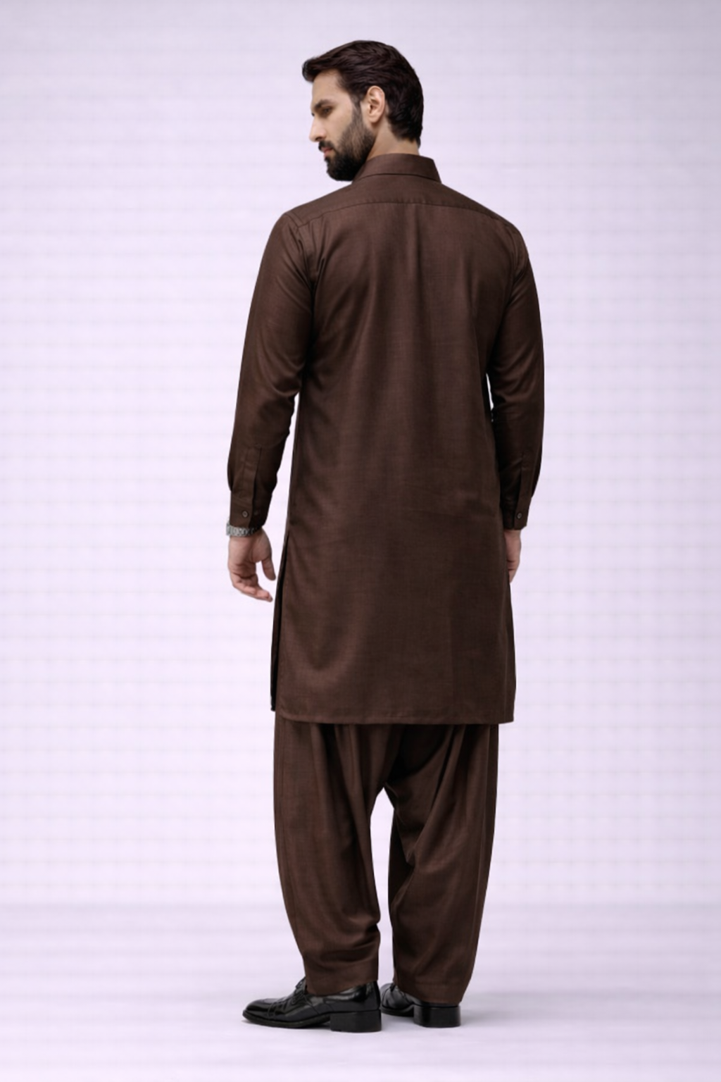 Brown Boski Unstitched Shalwar Kameez – Everyday Comfort