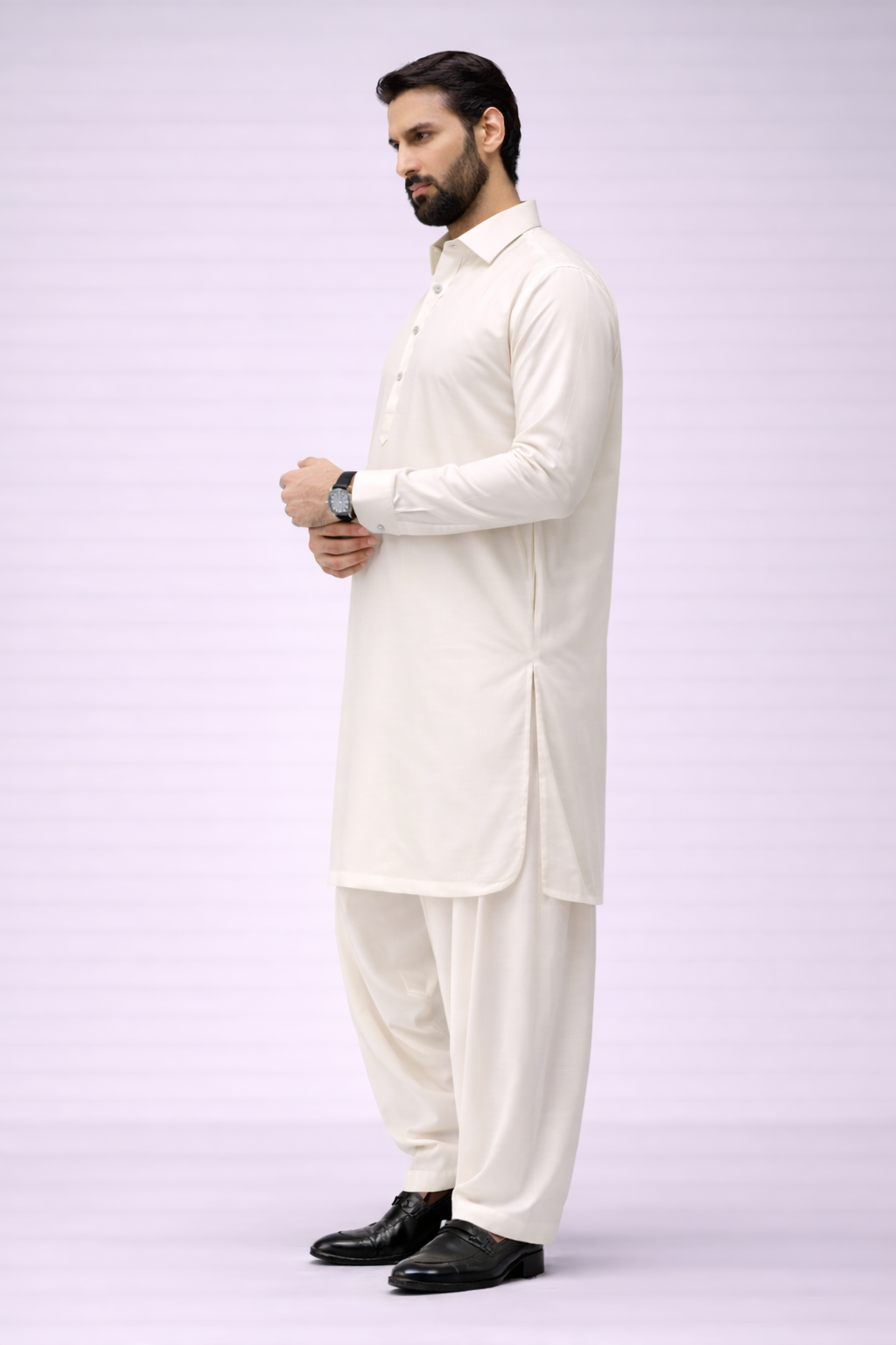 Cream Boski Unstitched Shalwar Kameez – Everyday Comfort