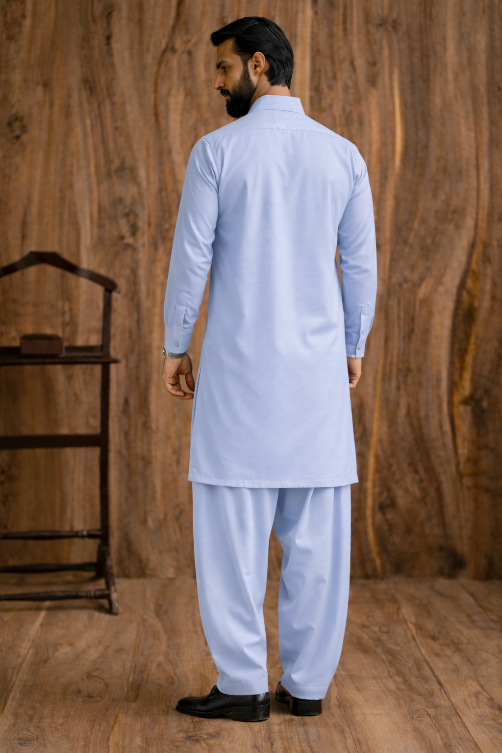 Sky Blue Boski Unstitched Shalwar Kameez – Everyday Comfort