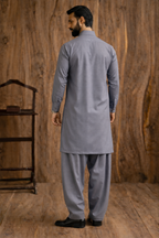 Grey Boski Unstitched Shalwar Kameez – Everyday Comfort