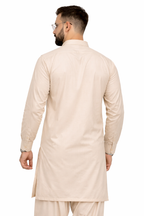 Beige Unstitched Shalwar Kameez – Everyday Comfort