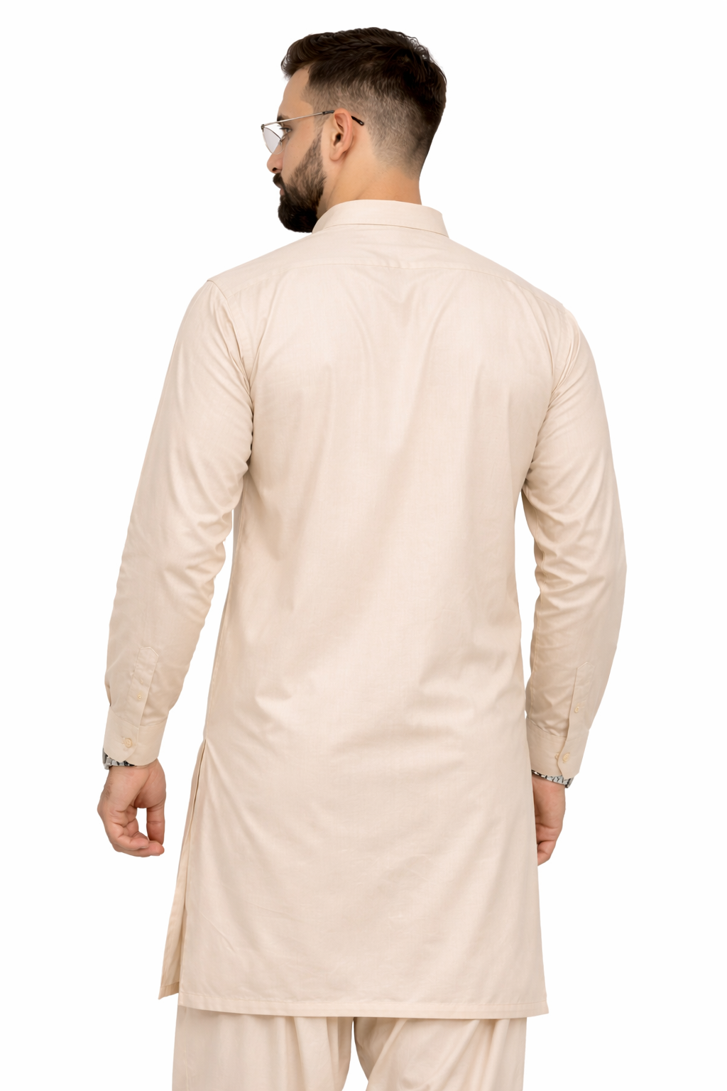 Beige Unstitched Shalwar Kameez – Everyday Comfort