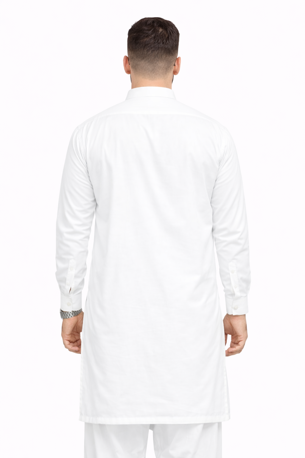 White Unstitched Shalwar Kameez – Premium Quality