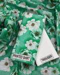 Emerald Floral Bloom – 2-Piece Unstitched Lawn Suite